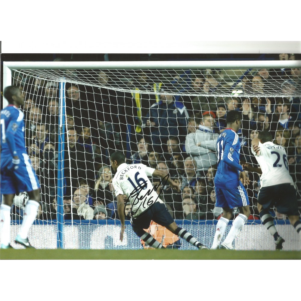 Jermaine Beckford Everton Signed 10 x 8 inch football photo. Jermaine Beckford Everton Signed 10 x 8 inch football photo.