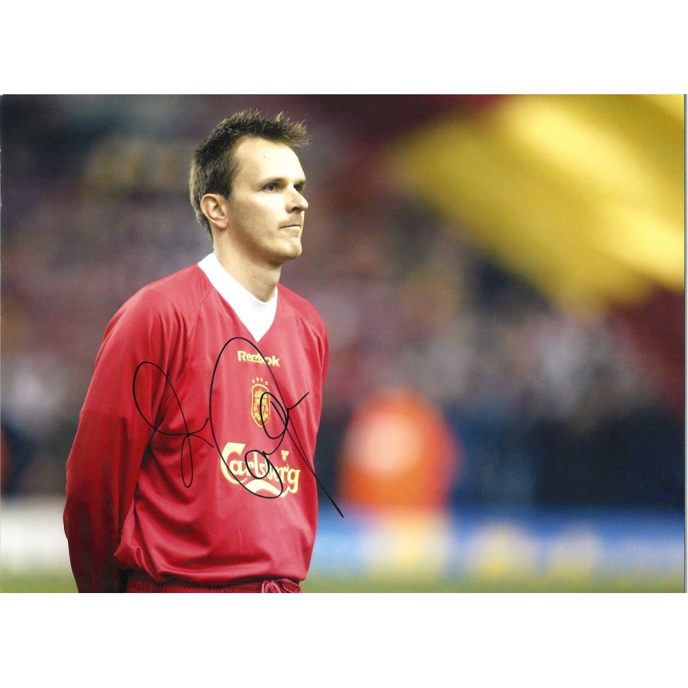 Didi Hamann Liverpool Signed 16 x 12 inch football photo. Didi Hamann Liverpool Signed 16 x 12 inch football photo.