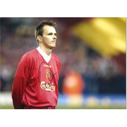 Didi Hamann Liverpool Signed 16 x 12 inch football photo.