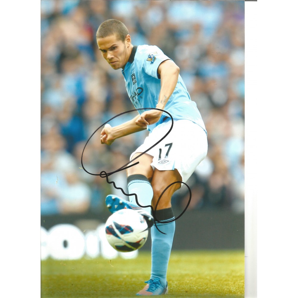 Jack Rodwell Manchester City Signed 10 x 8 inch football photo.