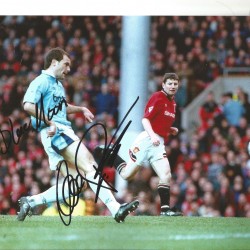 Uwe Rosler Manchester City Signed 10 x 8 inch football photo. Uwe Rosler Manchester City Signed 10 x 8 inch football photo.
