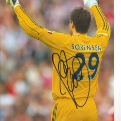 Thomas Sorensen Stoke Signed 10 x 8 inch football photo. Thomas Sorensen Stoke Signed 10 x 8 inch football photo.