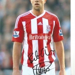 Mathew Upson Stoke Signed 10 x 8 inch football photo. Mathew Upson Stoke Signed 10 x 8 inch football photo.