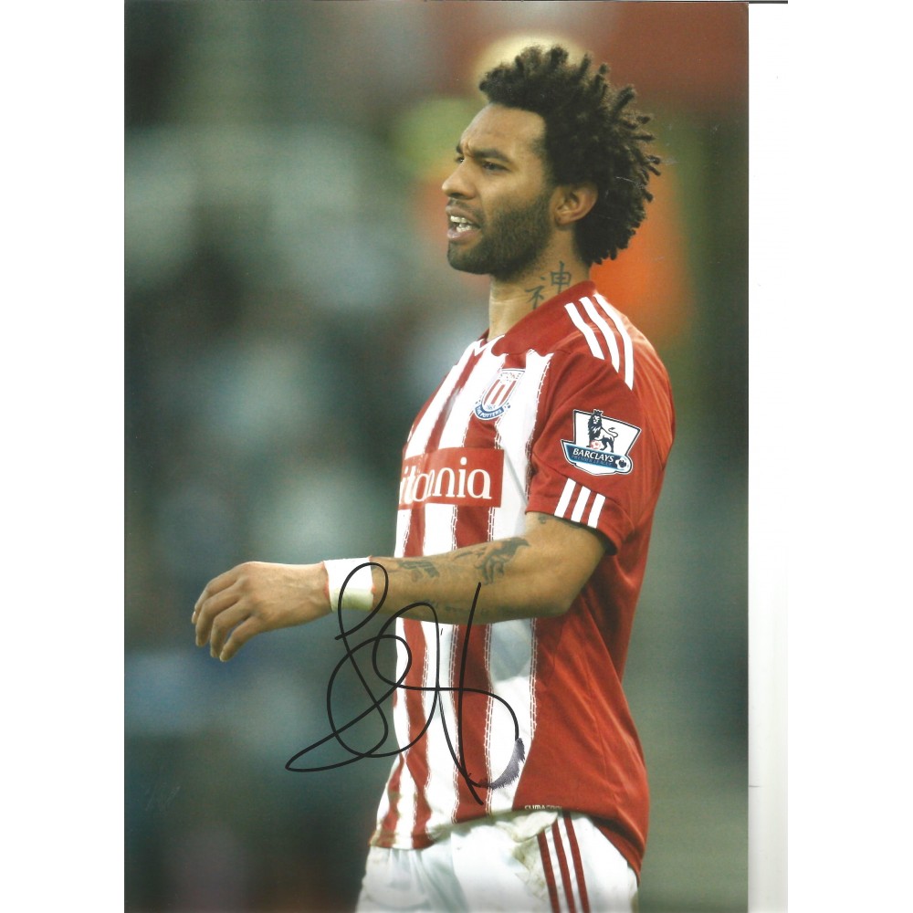 Jermaine Penannt Stoke Signed 10 x 8 inch football photo. Jermaine Penannt Stoke Signed 10 x 8 inch football photo.