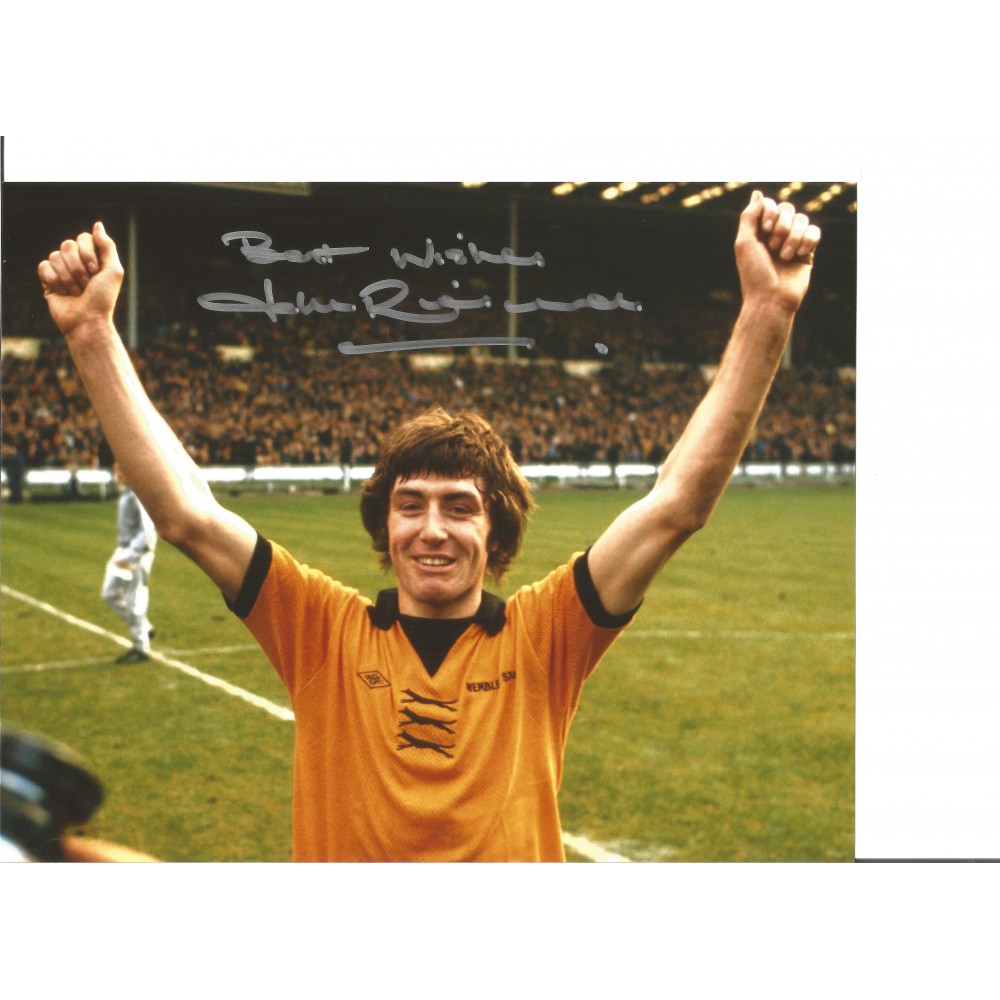John Richards Wolves Signed 10 x 8 inch football photo. John Richards Wolves Signed 10 x 8 inch football photo.