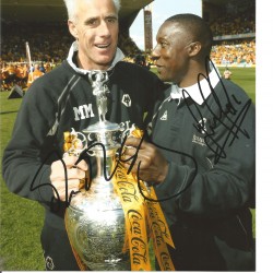 Mick McCarthy and Terry Connor Wolves Signed 10 x 8 inch football photo. Mick McCarthy and Terry Connor Wolves Signed 10 x 8 inch football photo.