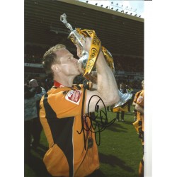 Jody Craddock Wolves Signed 10 x 8 inch football photo.
