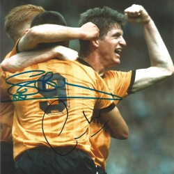 Andy Mutch and Steve Bull Wolves Signed 10 x 8 inch football photo. Andy Mutch and Steve Bull Wolves Signed 10 x 8 inch football photo.
