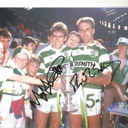 Stephen Mcmanus and Lee Naylor Celtic Signed 10 x 8 inch football photo. Stephen Mcmanus and Lee Naylor Celtic Signed 10 x 8 inch football photo.