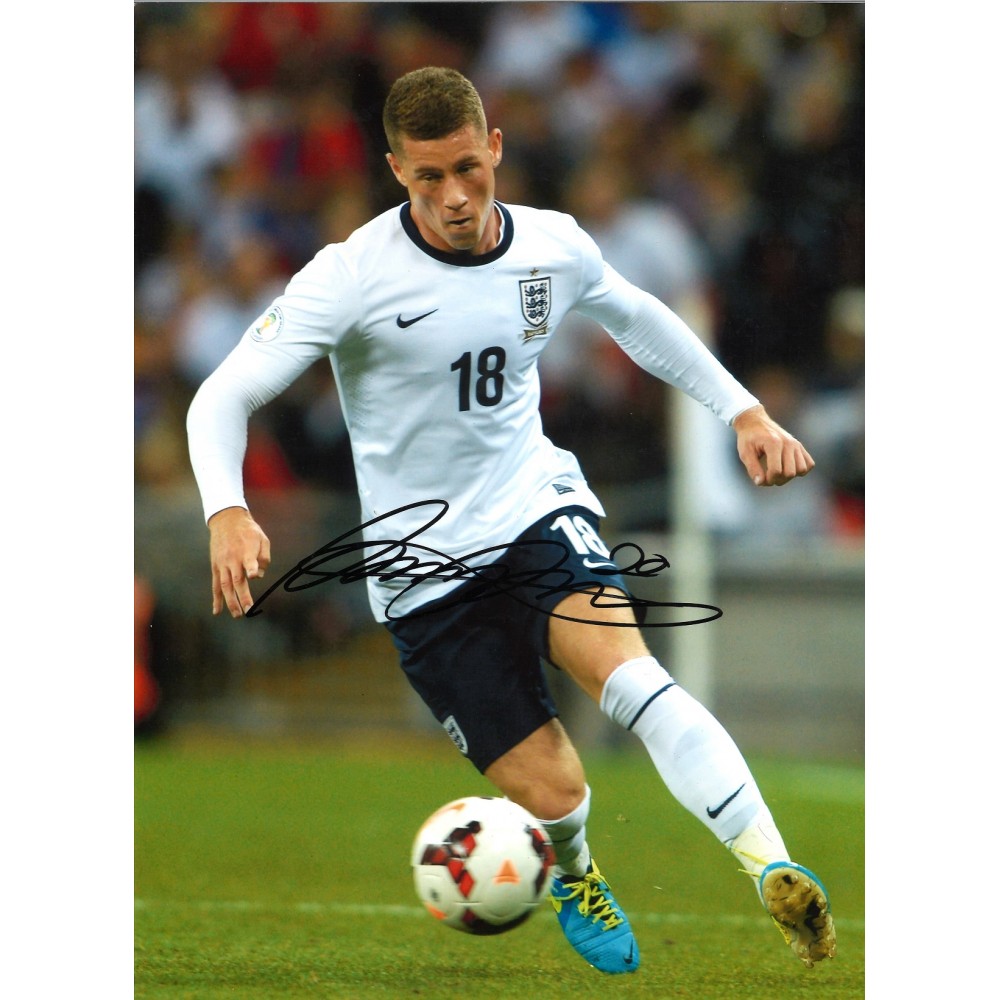 Ross Barkley collage England Signed 16 x 12 inch football photo. Ross Barkley collage England Signed 16 x 12 inch football photo.