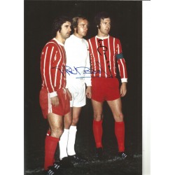 Franz Beckenbauer Phil Beal Germany Signed 10 x 8 inch football photo.