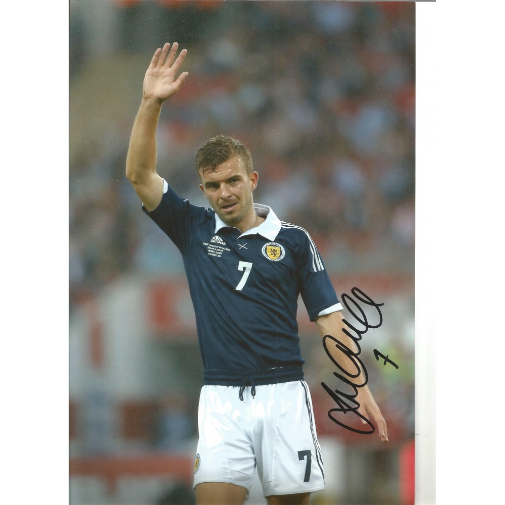 James Morisson Scotland Signed 10 x 8 inch football photo. James Morisson Scotland Signed 10 x 8 inch football photo.