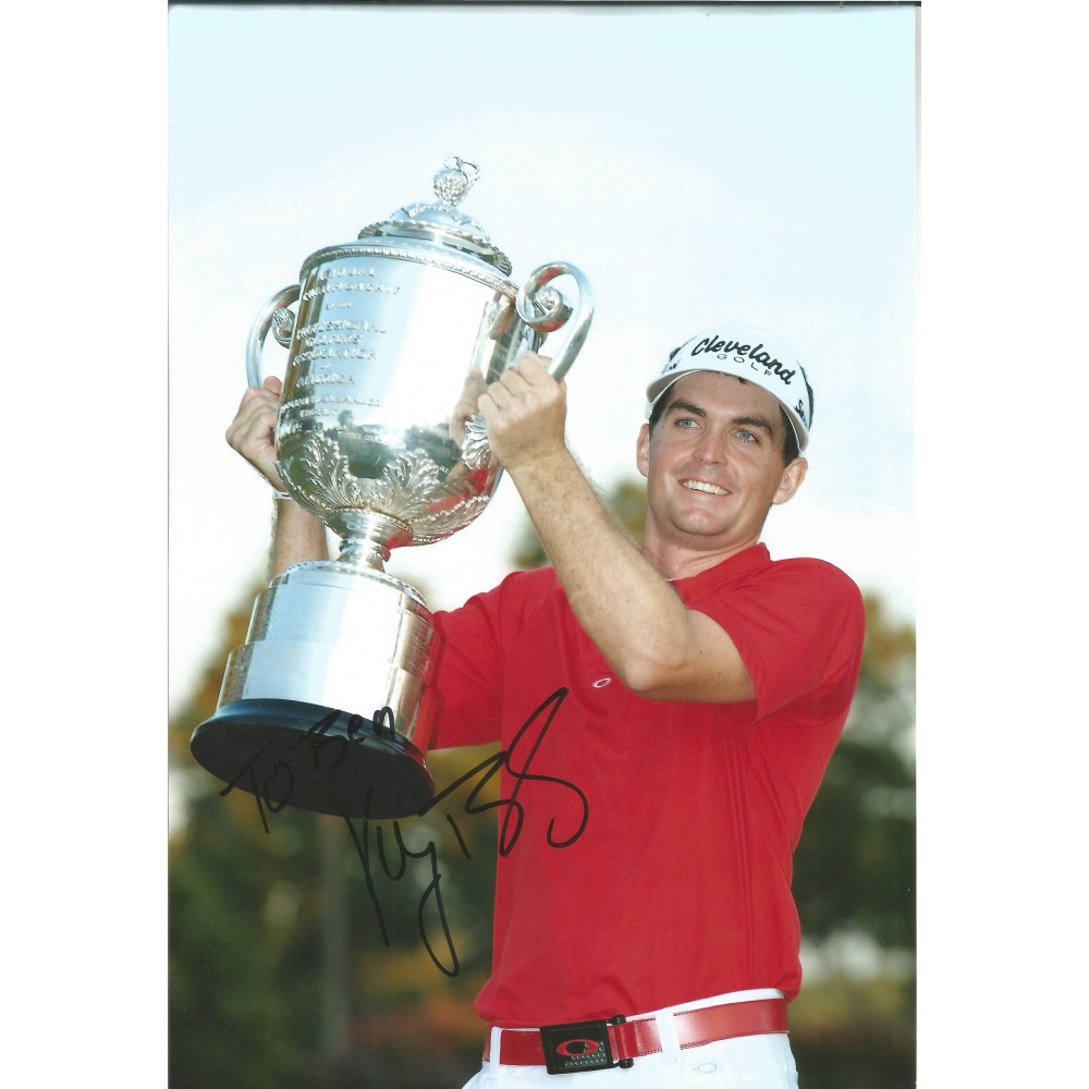 Keegan Bradley Signed 10 x 8 inch golf photo.