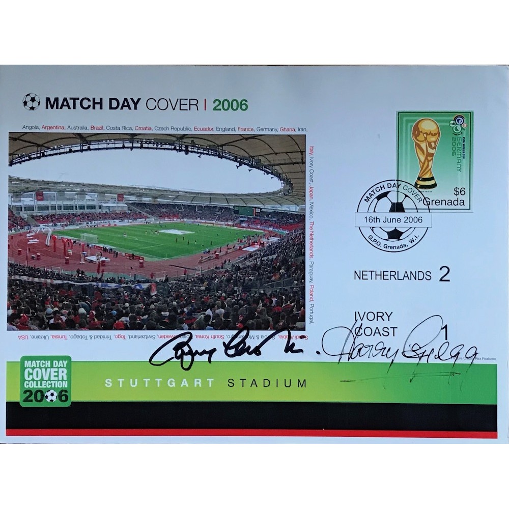 Manchester United Bobby Charlton & Harry Gregg Signed Match Day Cover 2006 Envelope Manchester United Bobby Charlton & Harry Gregg Signed Match Day Cover 2006 Envelope