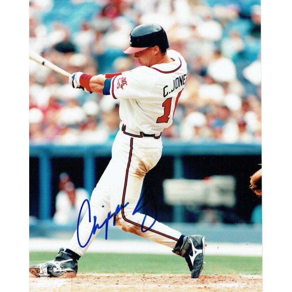 Chipper Jones Signed autographed 10 x 8 inch Atlanta Braves Photograph Chipper Jones Signed autographed 10 x 8 inch Atlanta Braves Photograph