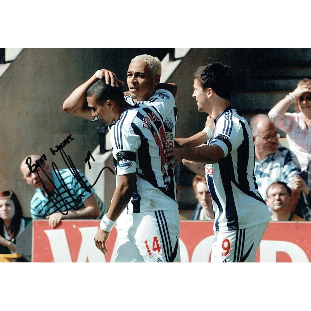 Peter Odemwingie Signed 12x8 West Bromwich Albion Photograph Peter Odemwingie Signed 12x8 West Bromwich Albion Photograph
