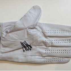 THOMAS LEVET PLAYERS SIGNED GAME WORN SRIXON GOLF GLOVE