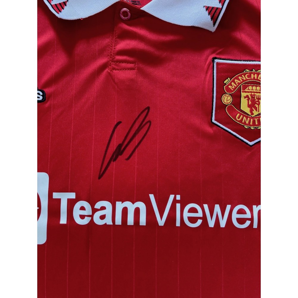 CHRISTIAN ERIKSEN SIGNED MANCHESTER UNITED REPLICA HOME SHIRT CHRISTIAN ERIKSEN SIGNED MANCHESTER UNITED REPLICA HOME SHIRT