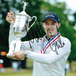 Matt Fitzpatrick Signed 8x6 Inch US Open Golf Photograph