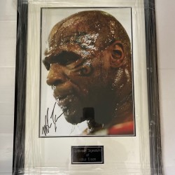 Mike Tyson Signed 16x12 Inch Boxing Photograph Framed Display Mike Tyson Signed 16x12 Inch Boxing Photograph Framed Display