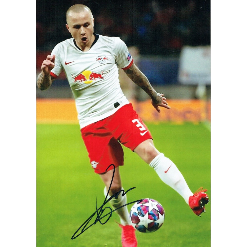 Angelino Signed 8x12 RB Leipzig Bundesliga Football Photograph Angelino Signed 8x12 RB Leipzig Bundesliga Football Photograph