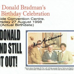 Australia's Sir Donald Bradman Hand Signed First Day Cover Australia's Sir Donald Bradman Hand Signed First Day Cover