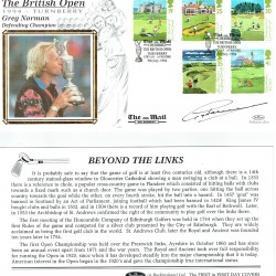 GREG NORMAN Signed First Day Cover GOLF - BRITISH OPEN 1994 TURNBERRY Benham FDC GREG NORMAN Signed First Day Cover GOLF - BRITISH OPEN 1994 TURNBERRY Benham FDC