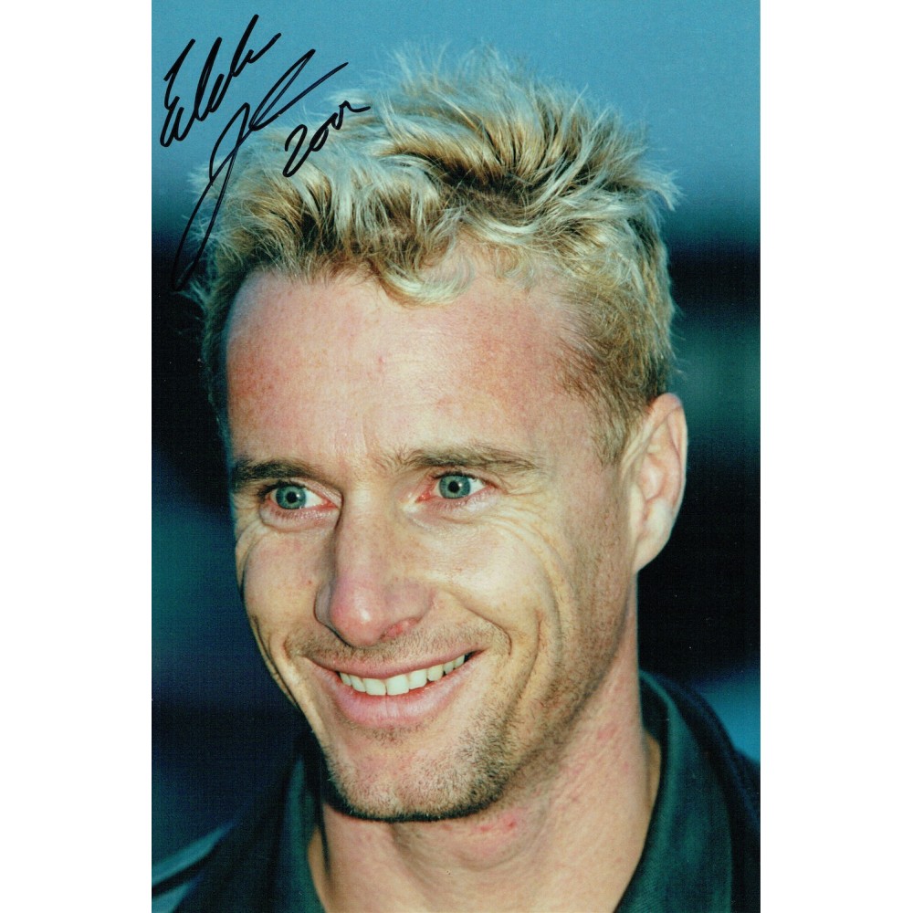 Eddie Irvine Autograph 12x8 Inch Signed F1 Photograph Eddie Irvine Autograph 12x8 Inch Signed F1 Photograph