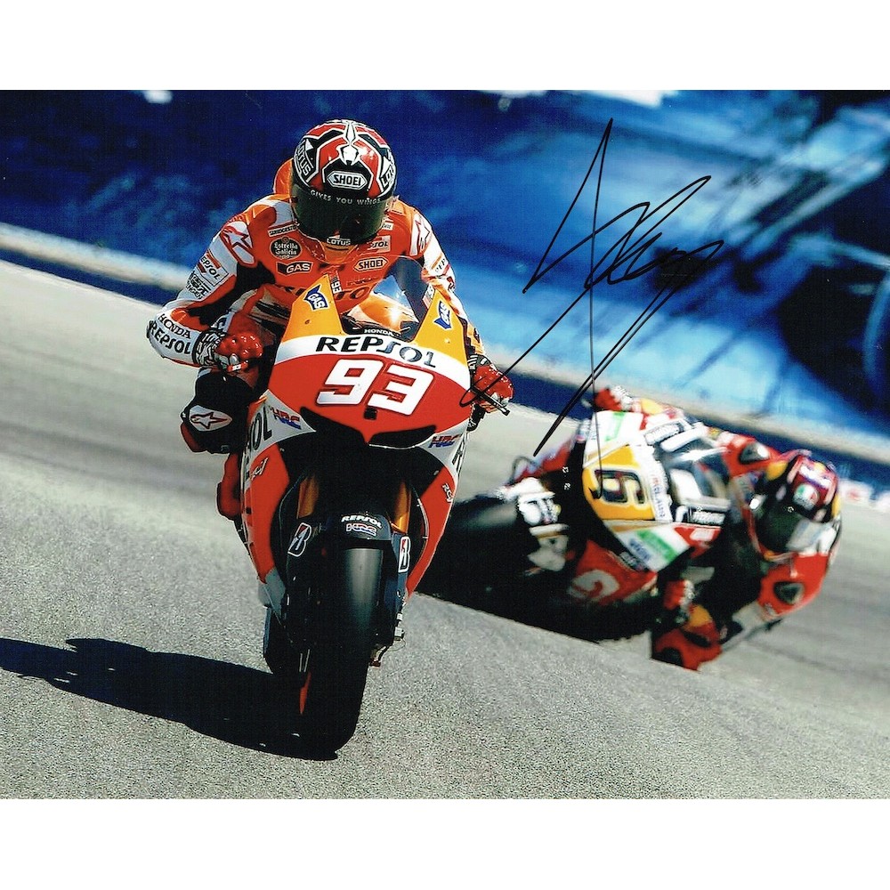 Marc Marquez Autograph 10x8 Signed MotoGP Photograph Marc Marquez Autograph 10x8 Signed MotoGP Photograph