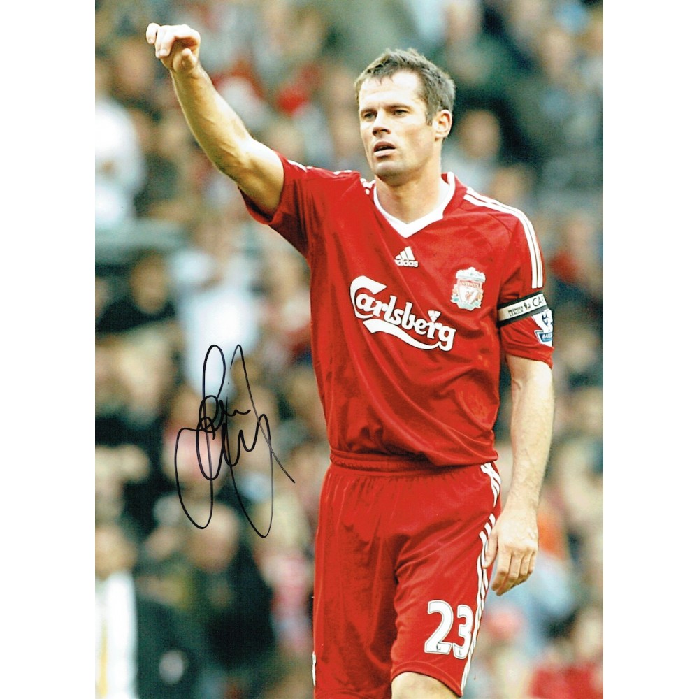 Jamie Carragher Signed 12x16 Liverpool Football Photograph Jamie Carragher Signed 12x16 Liverpool Football Photograph