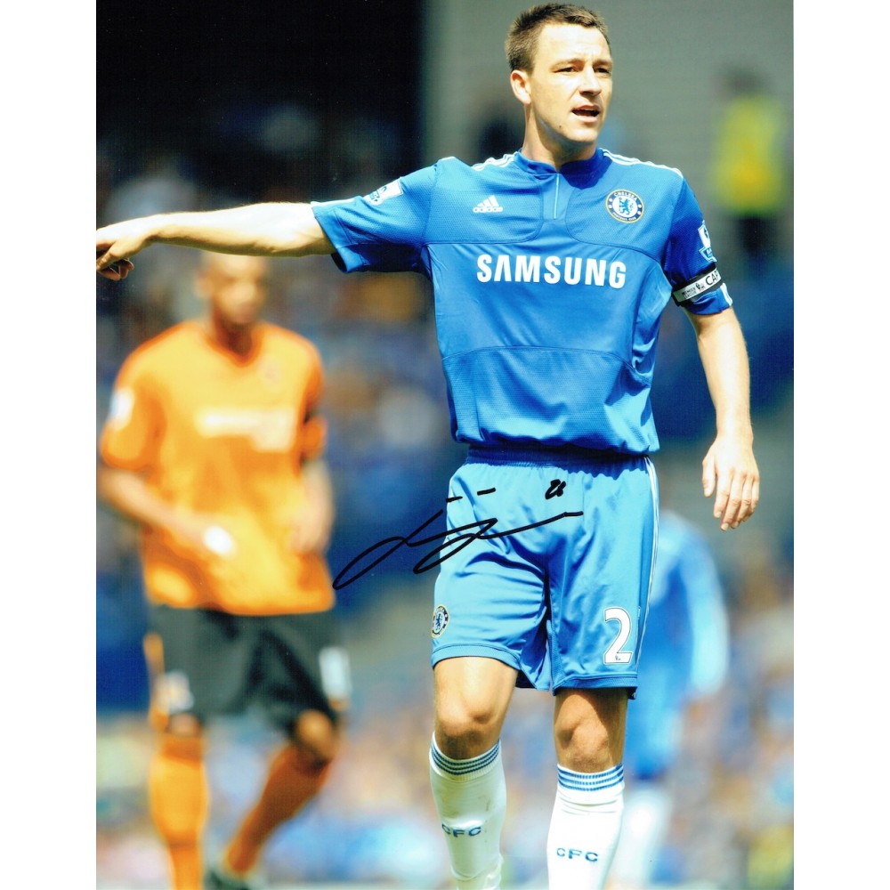 John Terry 12 x 15 Signed Chelsea Football Photograph John Terry 12 x 15 Signed Chelsea Football Photograph