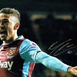 Manuel Lanzini Signed West Ham 16x12 Football Photograph Manuel Lanzini Signed West Ham 16x12 Football Photograph