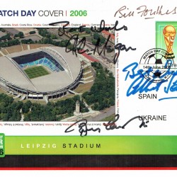 England Match Day Cover 2006 Signed By Bobby Charlton, Bill Foulkes, Albert Scanlon & Kenny Morgans England Match Day Cover 2006 Signed By Bobby Charlton, Bill Foulkes, Albert Scanlon & Kenny Morgans