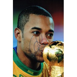 Robinho Signed 8x12 Brazil World Cup Football Photograph