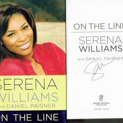 Serena Williams Signed 'On The Line - The Autobiography' Hardback Book Serena Williams Signed 'On The Line - The Autobiography' Hardback Book
