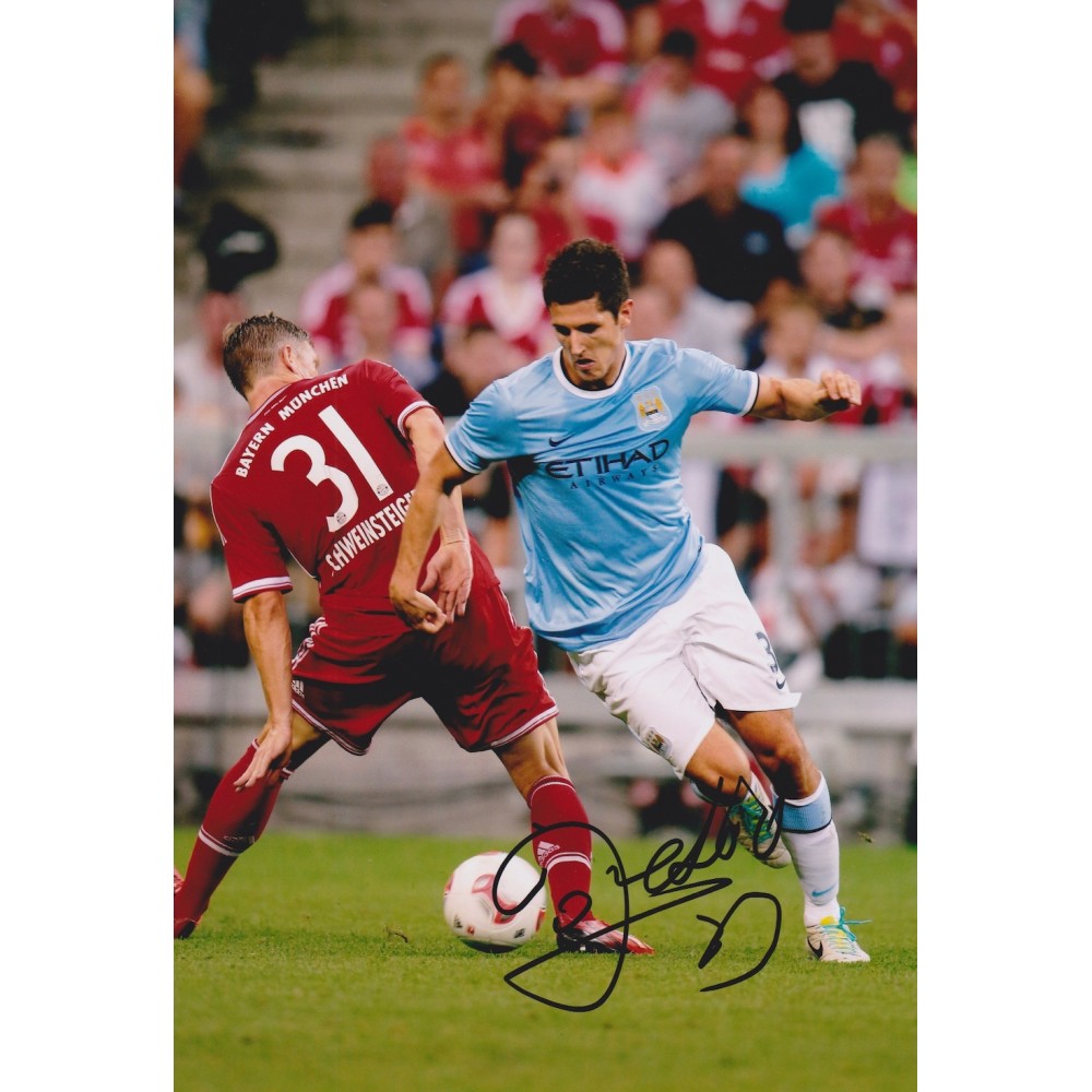 Stevan Jovetic Signed 8x12 Manchester City Photograph Stevan Jovetic Signed 8x12 Manchester City Photograph