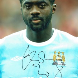 Kolo Toure Signed 8x12 Inch Manchester City Football Photograph Kolo Toure Signed 8x12 Inch Manchester City Football Photograph