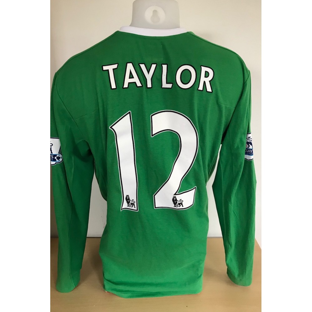 Stuart Taylor Game Worn 2009/10 Season Manchester City Goal Keepers Football Shirt Stuart Taylor Game Worn 2009/10 Season Manchester City Goal Keepers Football Shirt