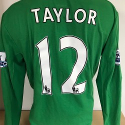 Stuart Taylor Game Worn 2009/10 Season Manchester City Goal Keepers Football Shirt