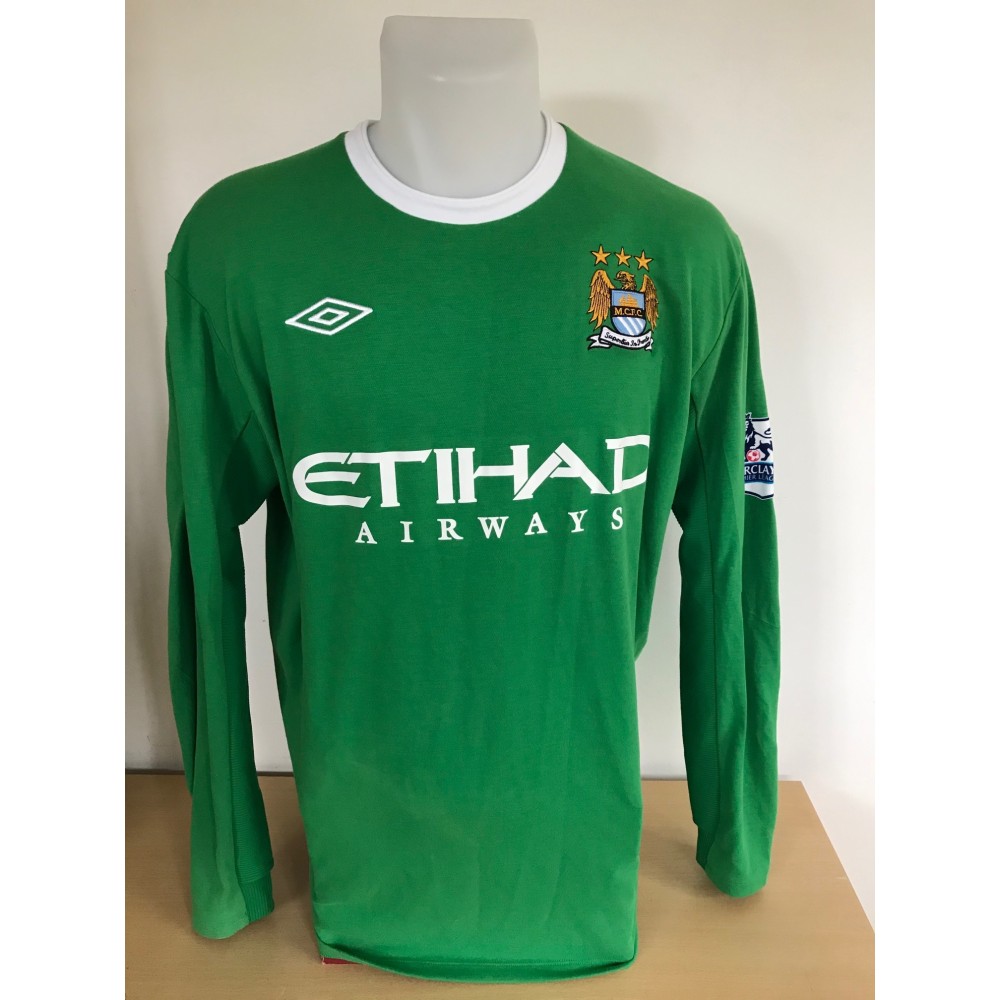 Stuart Taylor Game Worn 2009/10 Season Manchester City Goal Keepers Football Shirt Stuart Taylor Game Worn 2009/10 Season Manchester City Goal Keepers Football Shirt