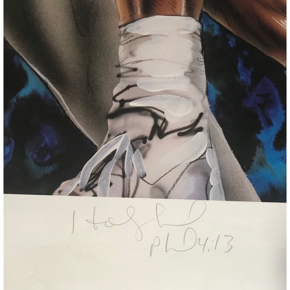 Evander Holyfield & Lee Bivens Artist's Proof With Doodle Dual Signed THE REAL DEAL Ltd Edition 35/50 AP Print RARE Evander Holyfield & Lee Bivens Artist's Proof With Doodle Dual Signed THE REAL DEAL Ltd Edition 35/50 AP Print RARE