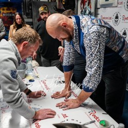 Boxing Tyson Fury Original Signed 16x12 Inch Limited Edition Actual Ink Hand Prints 