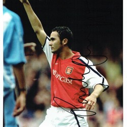 Paolo Vernazza Signed Arsenal 8x10 Inch Football Photograph Paolo Vernazza Signed Arsenal 8x10 Inch Football Photograph