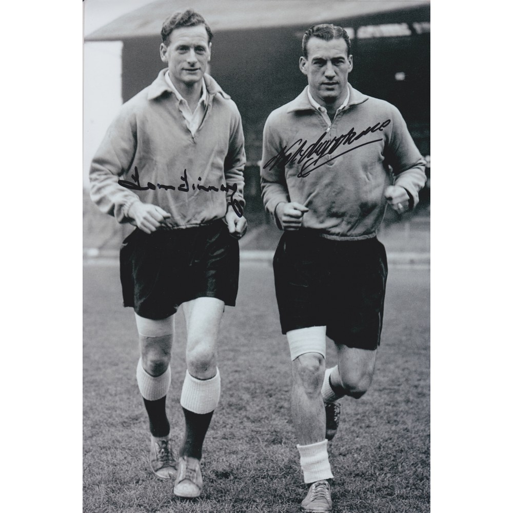 Tom Finney & Nat Lofthouse Signed 8x12 England Football Photograph Tom Finney & Nat Lofthouse Signed 8x12 England Football Photograph