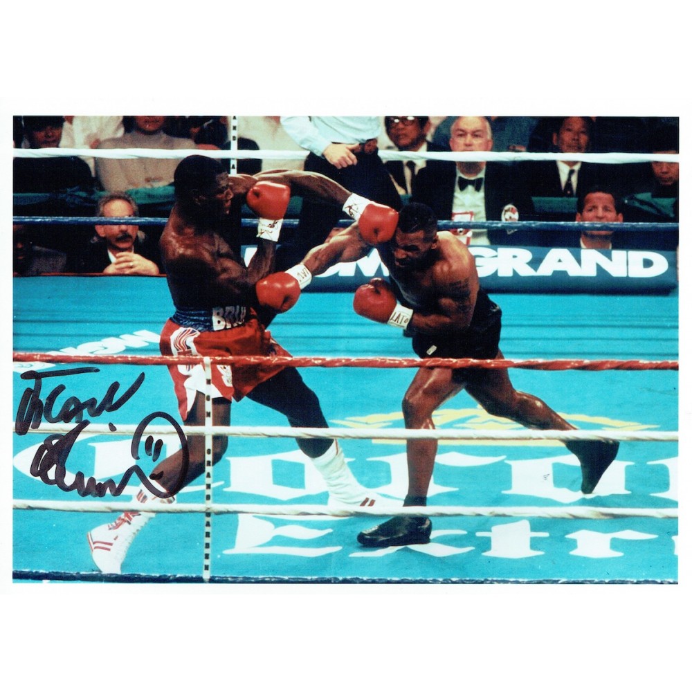 Boxing Frank Bruno Autograph Signed 8x10 Photograph In Action Against Mike Tyson Boxing Frank Bruno Autograph Signed 8x10 Photograph In Action Against Mike Tyson