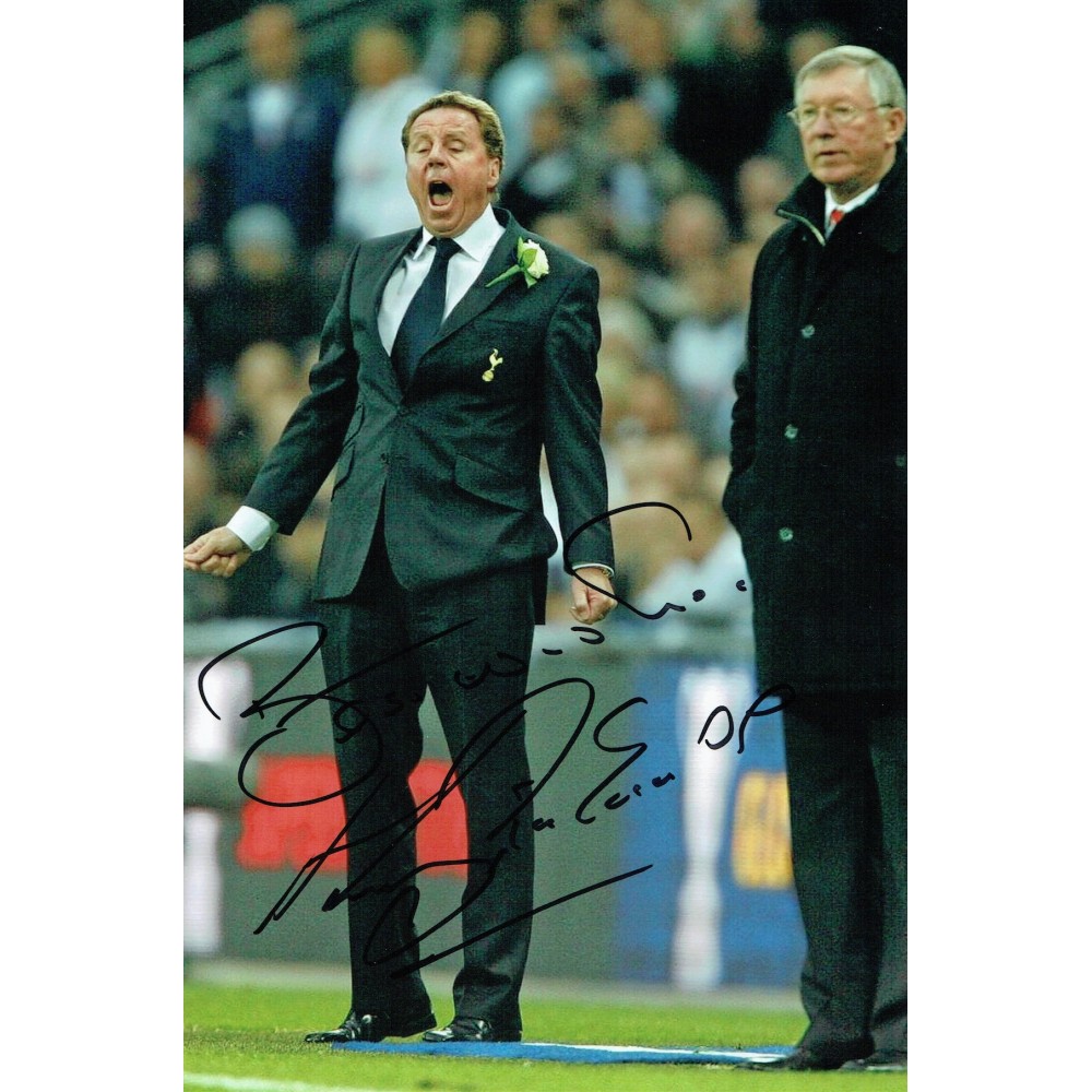 Harry Redknapp Signed 12x8 Tottenham Hotspur Carling Cup Final 2009 Football Photograph
