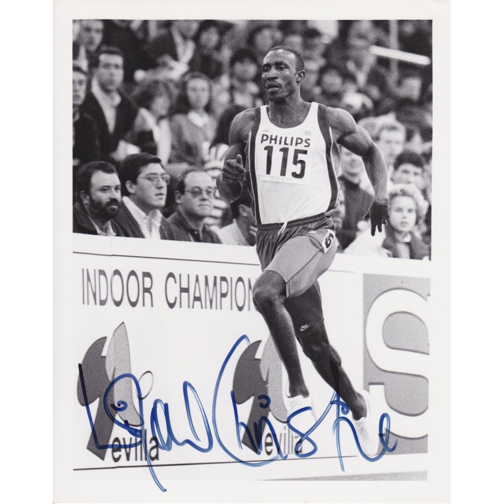 Linford Christie Olympic Champion Signed 8x10 Photograph Linford Christie Olympic Champion Signed 8x10 Photograph