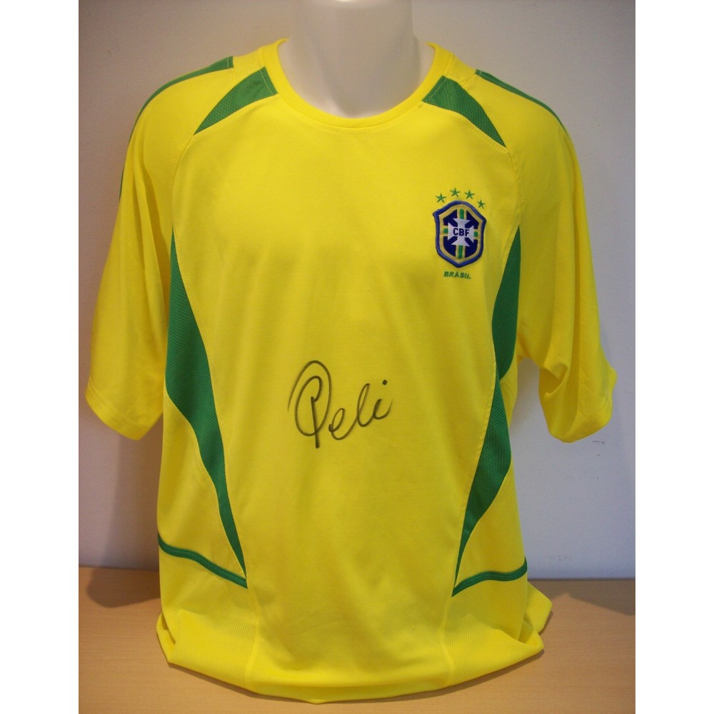 Pele Football Legend Signed Brazil Shirt