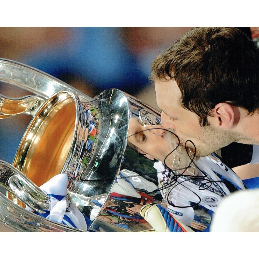 Petr Cech Autograph Signed Chelsea 2012 Champions League 8x10 Inch Signed Authentic Football Photograph Petr Cech Autograph Signed Chelsea 2012 Champions League 8x10 Inch Signed Authentic Football Photograph