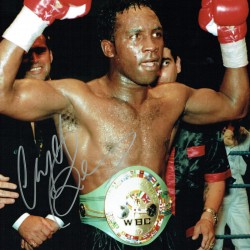 Nigel Benn Signed 12x16 Awesome Boxing Photograph (At a private signing) 